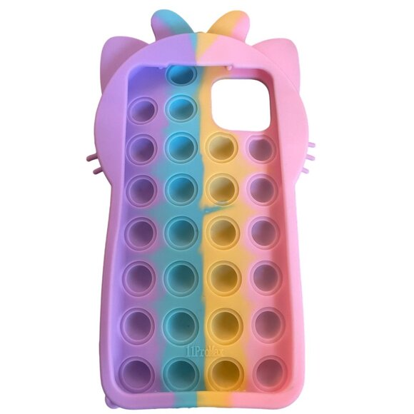 Color Bubble Bow Cat iPhone Fidget Bubble Case - New Condition - Original Packag - Picture 5 of 6